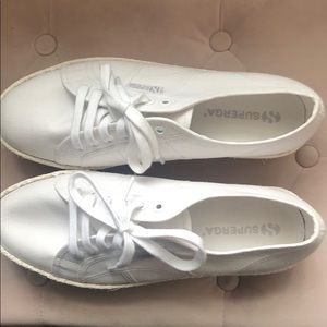 Superga Platform Sneakers Im White